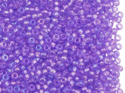 20 g Rocailles 10/0 Transparent Mauve Czech Glass Purple