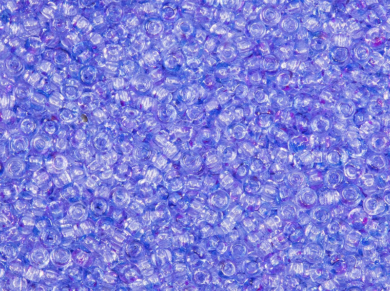 Rocailles 10/0 Crystal Violet Purple Two Tone Czech Glass Purple