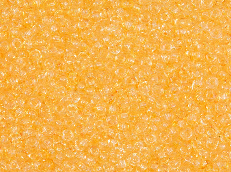 Rocailles 10/0 Crystal Light Topaz Czech Glass Yellow