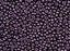 Rocailles 10/0 Jet Polychrome Black Currant Czech Glass Purple