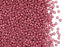 Rocailles Seed Beads 10/0, Pink Metallic Matte, Czech Glass