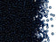 Rocailles Seed Beads 10/0, Dark Blue Transparent, Czech Glass