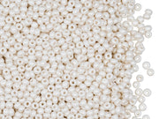 Rocailles Seed Beads 10/0, Pastel Cream Pearl, Czech Glass