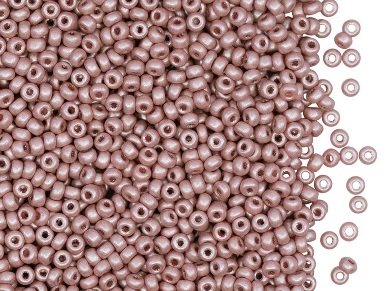 Rocailles Seed Beads 10/0, Old Pink Pastel, Czech Glass