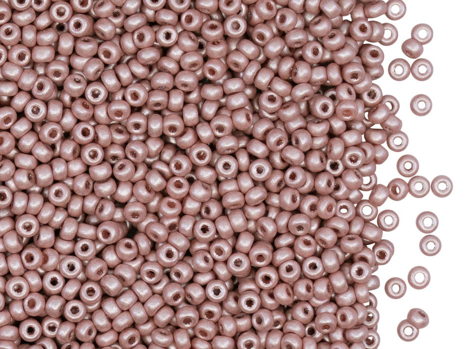 Rocailles Seed Beads 10/0, Old Pink Pastel, Czech Glass
