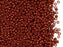 Rocailles Seed Beads 10/0, Lava Red, Czech Glass