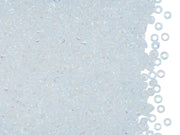 Rocailles Seed Beads 10/0, Crystal AB, Czech Glass