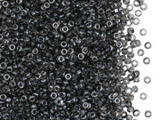Rocailles Seed Beads 10/0, Crystal Chrom, Czech Glass