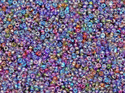 Rocailles Size 10/0 10/0, Crystal Magic Violet Gray, Czech Glass