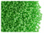 20 g 10/0 Seed Beads Preciosa Ornela, NEON Green Opaque, Czech Glass