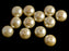 20 pcs Round Pearl Beads, 10mm, Light Beige Pearl, Czech Glass