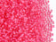20 g 10/0 Seed Beads Preciosa Ornela, Crystal Hot Pink Lined, Czech Glass