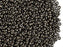 20 g 10/0 Seed Beads Preciosa Ornela, Rocailles Metallic Matte Gunmetal Terra, Czech Glass