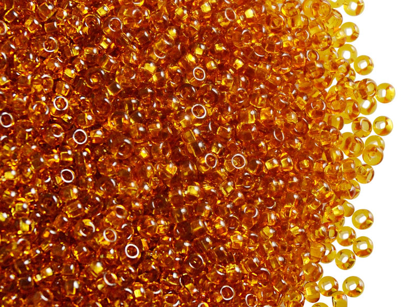20 g 10/0 Seed Beads Preciosa Ornela, Topaz, Czech Glass