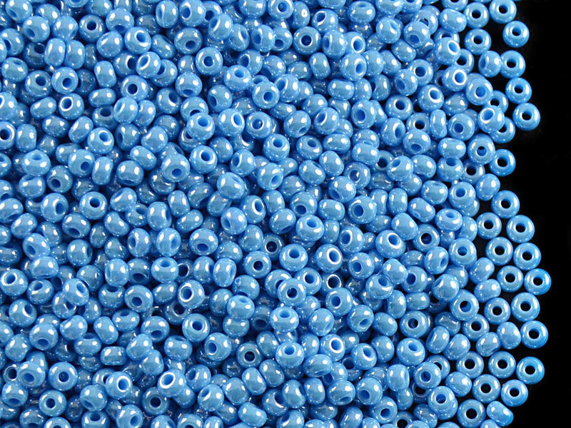 20 g 10/0 Seed Beads Preciosa Ornela, Dark Turquoise Luster, Czech Glass
