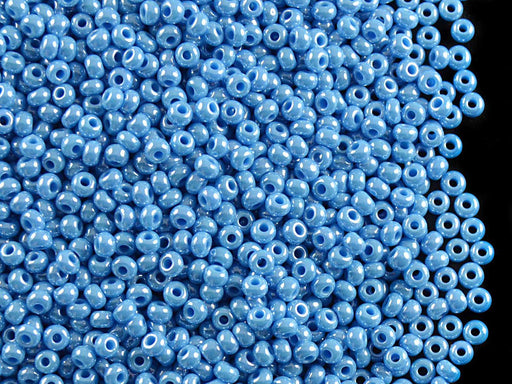 20 g 10/0 Seed Beads Preciosa Ornela, Dark Turquoise Luster, Czech Glass