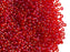20 g 10/0 Seed Beads Preciosa Ornela, Light Ruby AB, Czech Glass