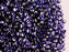 20 g 10/0 Seed Beads Preciosa Ornela, Dark Blue Silver Lined, Square Hole, Czech Glass