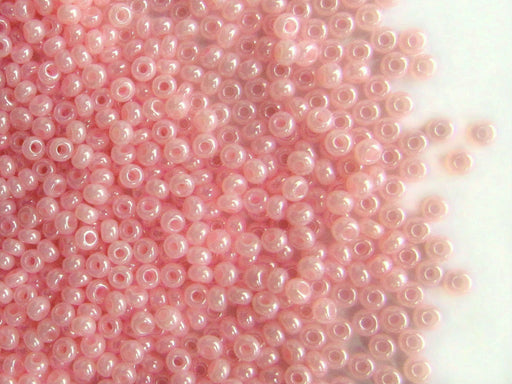 20 g 10/0 Seed Beads Preciosa Ornela, Light Pink Terra Pearl, Czech Glass