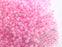 20 g 10/0 Seed Beads Preciosa Ornela, Pink Ceylon AB, Czech Glass