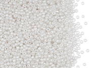 Rocailles 11/0, Pastel White Pearl, Czech Glass