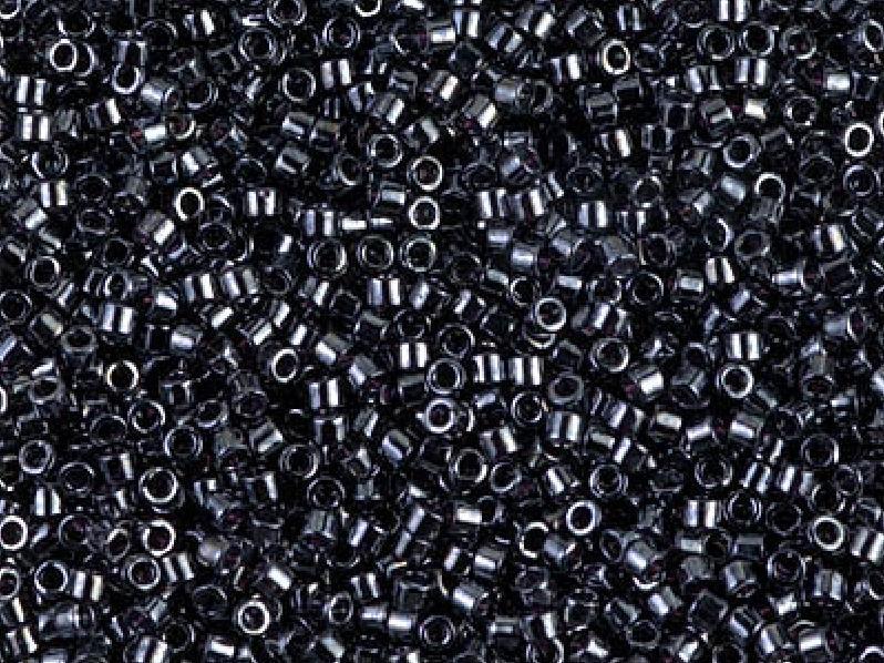 11/0 Miyuki Delica Gunmetal Japanese Seed Beads
