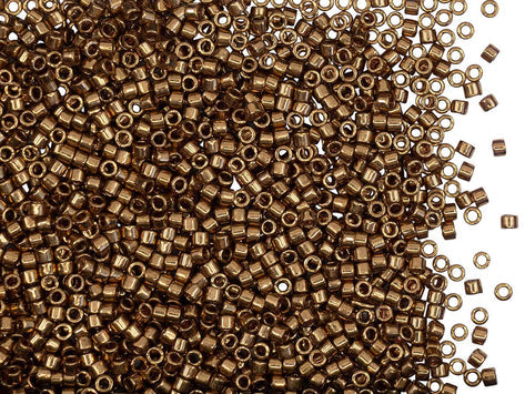 Delica Seed Beads 11/0, Metallic Bronze, Miyuki Japanese Beads