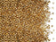 Delica Seed Beads 11/0, 24KT Light Gold Plated, Miyuki Japanese Beads