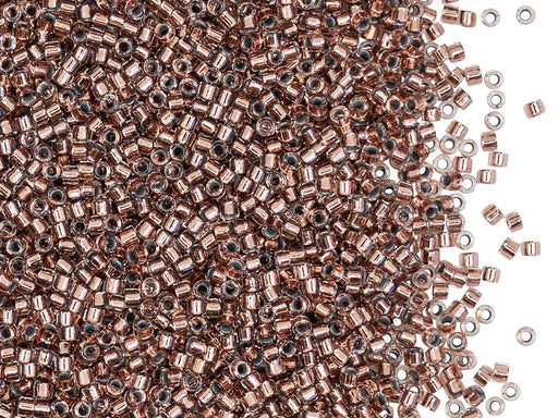 5 g 11/0 Miyuki Delica, Copper Lined Crystal, Japanese Seed Beads
