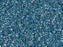 11/0 Miyuki Delica Marine Blue Lined Crystal AB Japanese Seed Beads