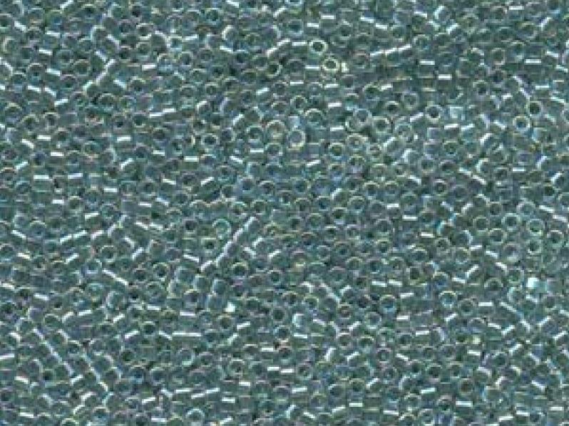 11/0 Miyuki Delica Lined Lt. Seafoam AB Japanese Seed Beads
