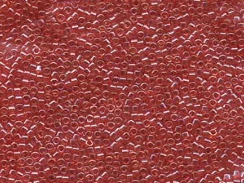 11/0 Miyuki Delica Transparent Lt.Siam Luster Japanese Seed Beads