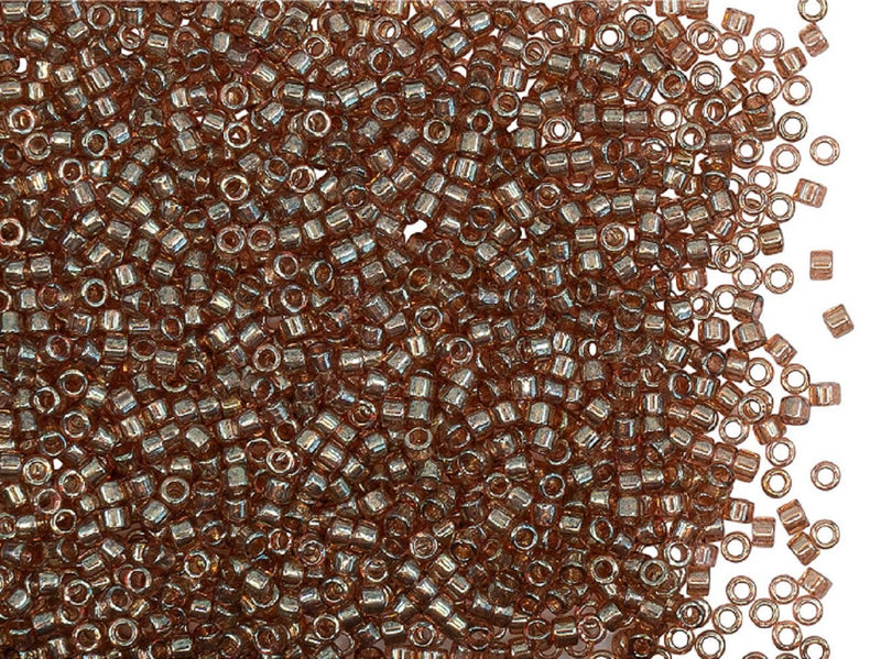 5 g 11/0 Miyuki Delica, Gold Luster Rose, Japanese Seed Beads