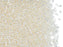 5 g 11/0 Miyuki Delica, Cream Crystal AB, Japanese Seed Beads