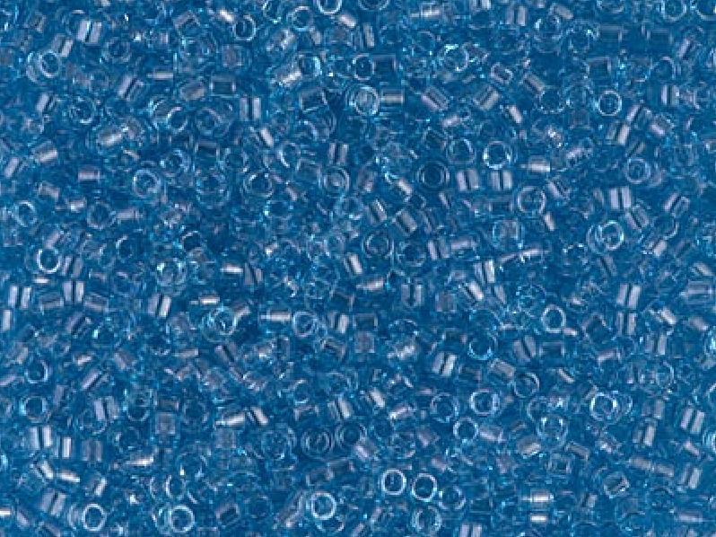 11/0 Miyuki Delica Transparent Blue Luster Japanese Seed Beads