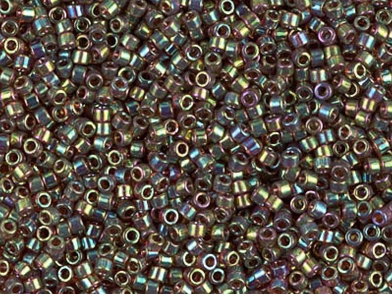 11/0 Miyuki Delica Lt. Brown AB Japanese Seed Beads