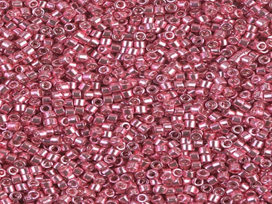 Delica Beads 11/0 Dark Coral Galvanized Japanese Beads Red