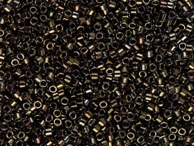 Delica Seed Beads 11/0, Brown Iris, Miyuki Japanese Beads