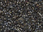 Delica Seed Beads 11/0, Metallic Black Luster, Miyuki Japanese Beads