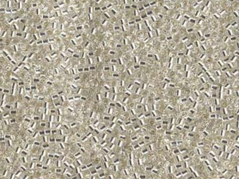 Delica Seed Beads 11/0, Crystal Silver Lined, Miyuki Japanese Beads