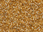 Delica Seed Beads 11/0, Gold Silver Lined, Miyuki Japanese Beads