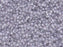 Delica Seed Beads 11/0, Lined Pale Lavender AB, Miyuki Japanese Beads