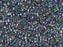 Delica Seed Beads 11/0, Transparent Blue Grey Luster AB, Miyuki Japanese Beads