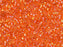 Delica Seed Beads 11/0, Transparent Tangerine AB, Miyuki Japanese Beads
