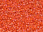 Delica Seed Beads 11/0, Opaque Orange AB, Miyuki Japanese Beads