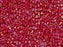 Delica Seed Beads 11/0, Opaque Red AB, Miyuki Japanese Beads