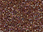 Delica Seed Beads 11/0, Transparent Amber AB, Miyuki Japanese Beads
