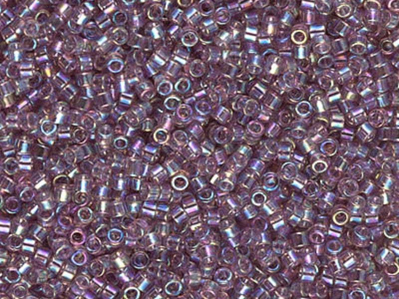 John Bead Miyuki Delica Glass Beads - Gunmetal, 11/0, 5.2 G