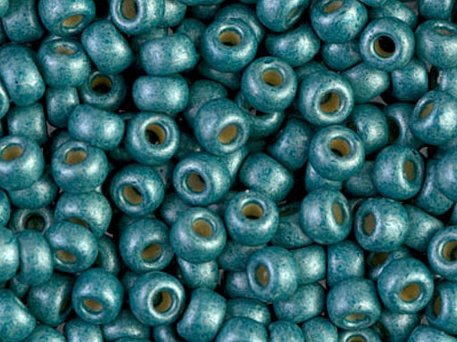 Seed Beads 6/0, Matte Duracoat Galvanized Seafoam, Miyuki Japanese Beads