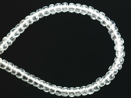 20 g 11/0 Seed Beads Preciosa Ornela, Crystal Clear, Czech Glass